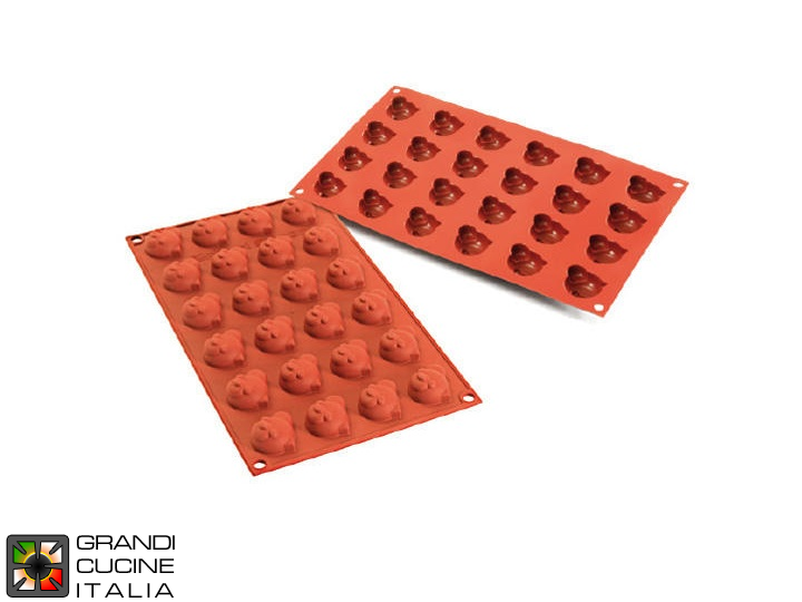  Food-safe Silicone mold for N°24 Choco Panda Ø36  h18 mm - SF141