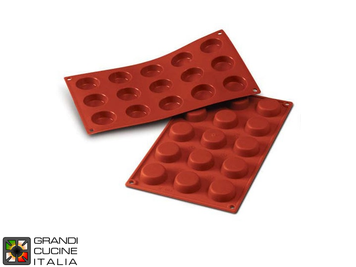  Food-safe Silicone mold for N°15 Flan Ø40 h 13 mm  - SF043