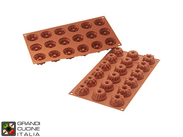  Food-safe Silicone mold for N°18 Mini Fantasy Ø40x22h mm - SF132