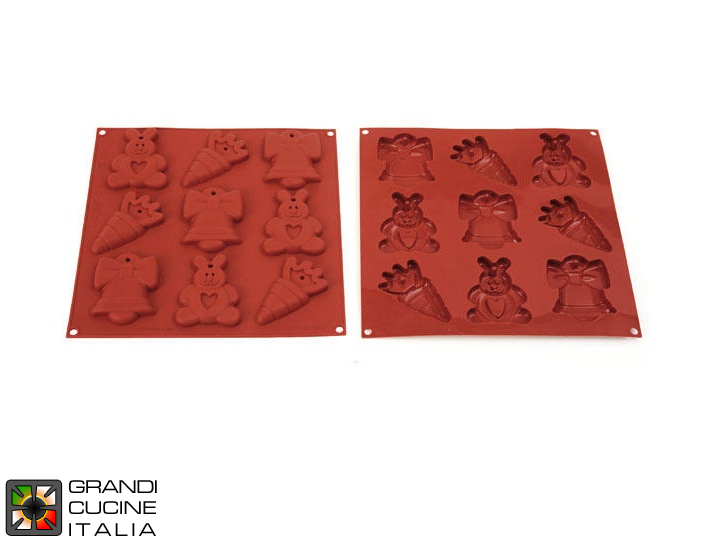  Food-safe Silicone mold for N°9 Easter Icons 89,5 x 69,5 h 14 mm - HSH03B