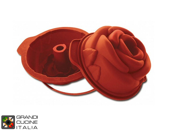  Food-safe Silicone baking tin for Rose Ø180x75h mm - SFT315