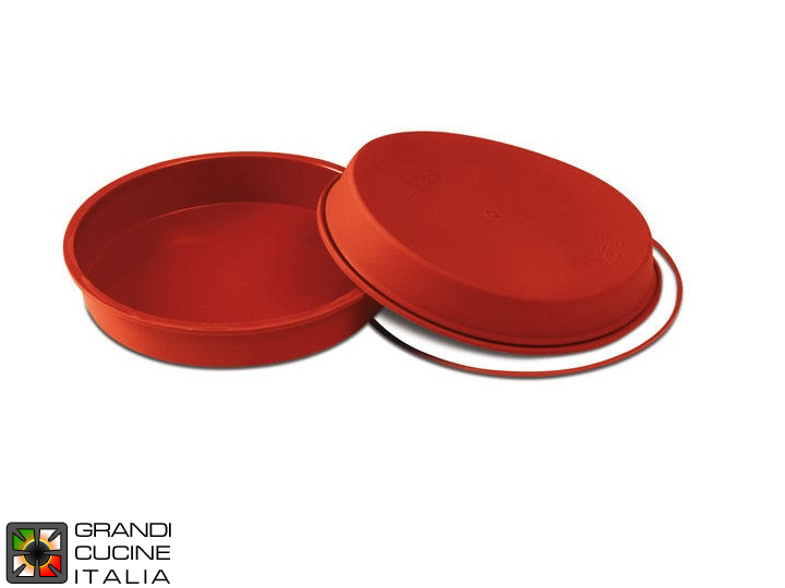  Food-safe Silicone round baking tin Ø260x45h mm - SFT126