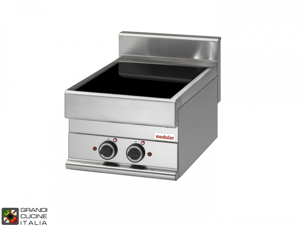  Electric ceramic-glass boiling top - cooking zones