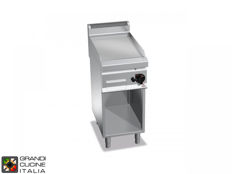  Gas FryTop - 1 Zone - Open Cabinet - Smooth Plate