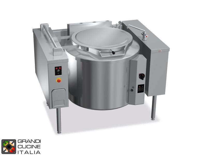  Gas Boiling Pot - Indirect Heating - Capacity 200 Liters - Tilting Pot