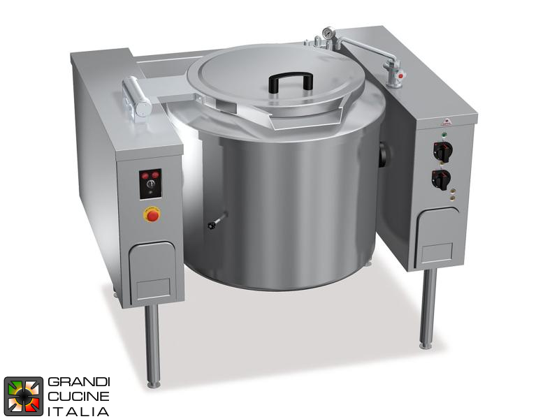  Electric Boiling Pot - Indirect Heating - Capacity 100 Liters - Tilting Pot