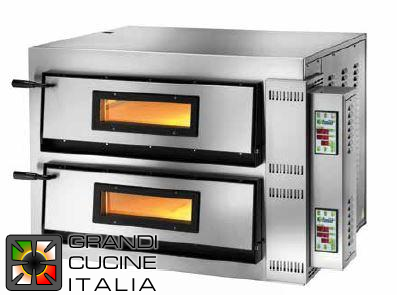  Forno Pizza elettrico digitale  digitale FMD4+4 - 380V