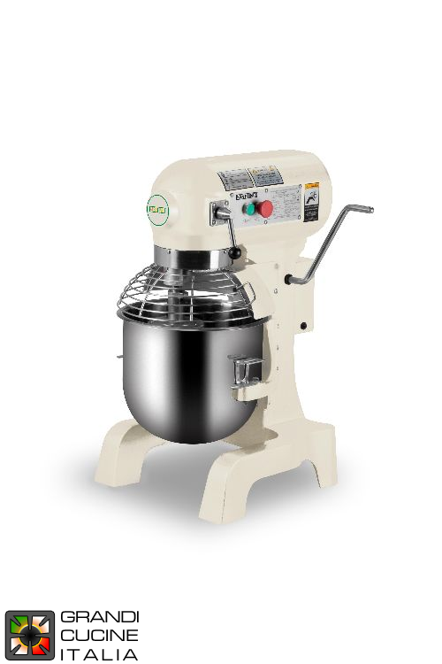  Planetary mixer with gear system - capacity 10 lt