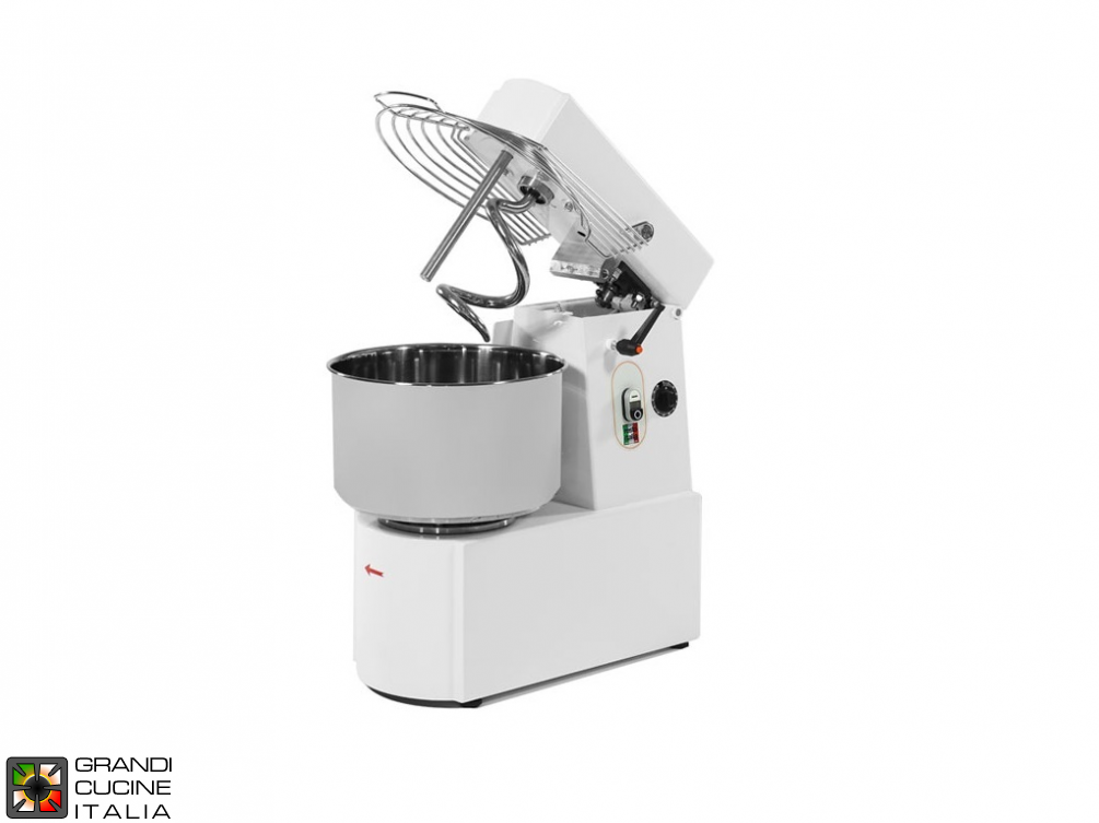  Spiral Dough Mixer with rising top RTF line - mono phase 41Lt.