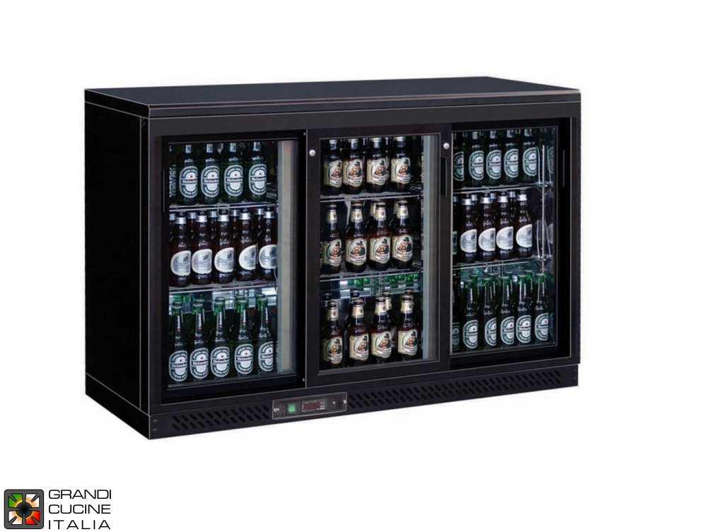  Refrigerated horizontal display case for beverages - Range +2/+8 °C - Capacity 335 LT
