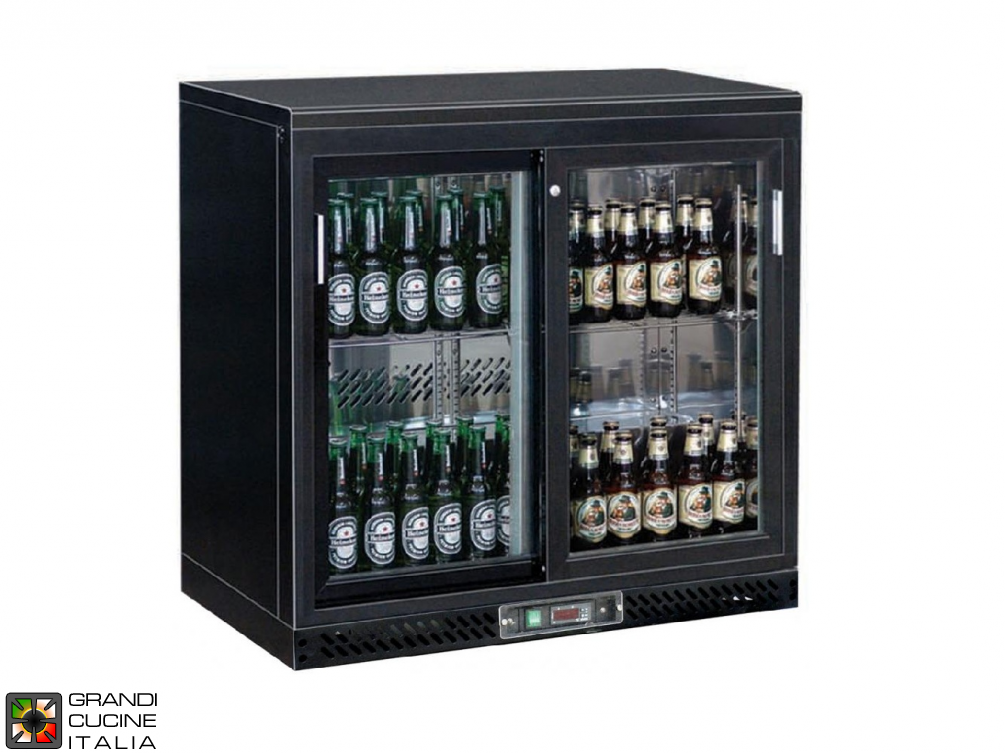  Refrigerated horizontal display case for beverages - Range +2/+8 °C - Capacity 223 LT