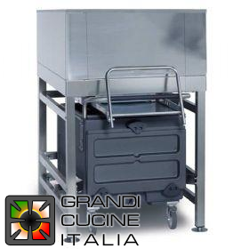  Storage bin for ice - Cart included - Capacity 318Kg - Cart capacity 73Kg