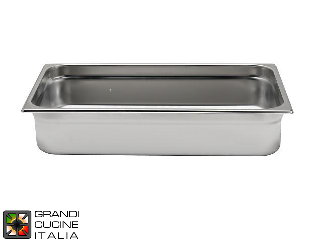  Stainless Steel GN 1\1 Tray - Height 15 Cm