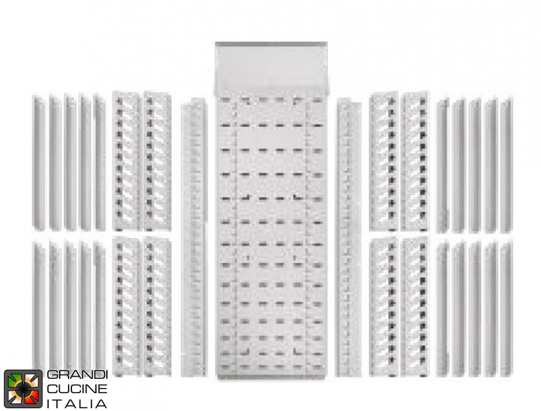  1400 cabinet 4P kit for n. 5 EN 400x600 grills with ducting (grills excluded)