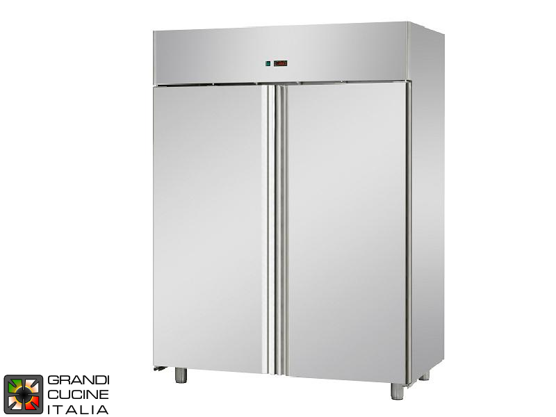  Refrigerated Cabinet - 1400 Liters - Temperature -2 / +8 °C - Two Doors - Ventilated Refrigeration