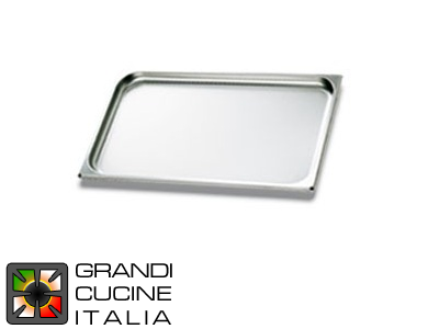  Stainless Steel Tray - GN 1\1 - Height 2 Cm