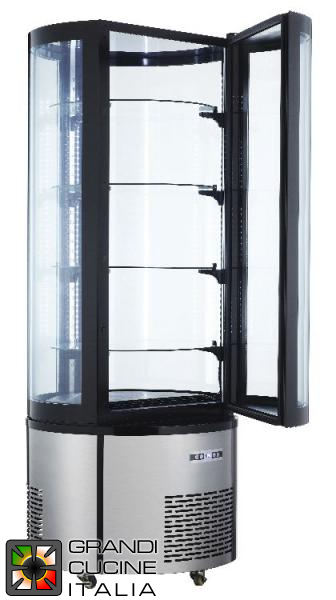 Refrigerated display case with round glass - 400 lt
