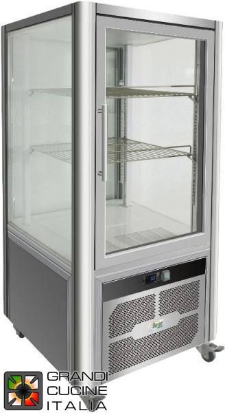  Ventilated display case on 4 sides - 2 shelves - 200 lt