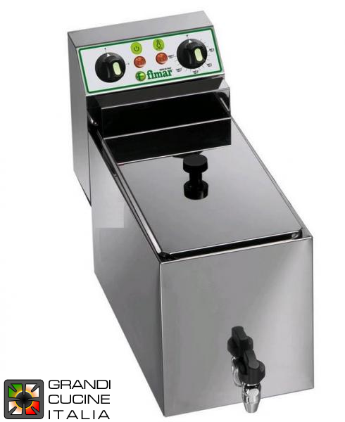  FR8R table-top electric fryer with faucet