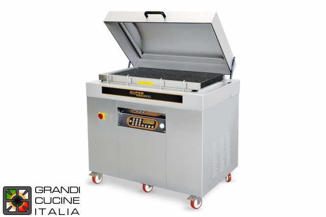  SUPER-TECH Vacuum machine series,Single Chamber 105x66 Cm, Sealing Bar 550/1000 mm