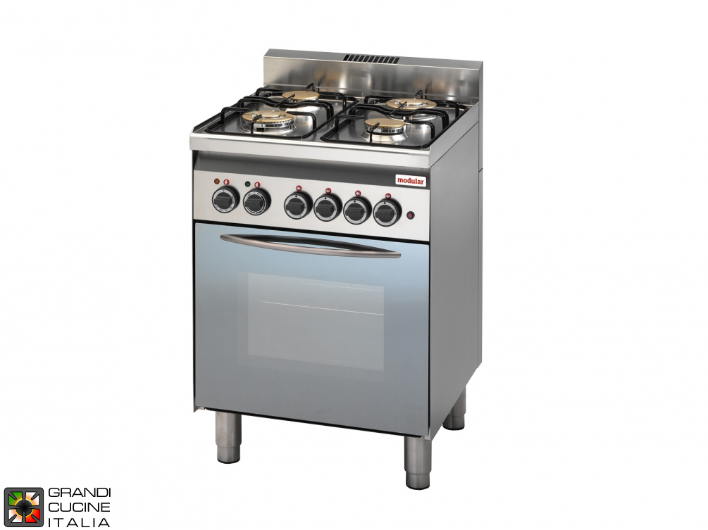  Gas range 4 burners with electric oven