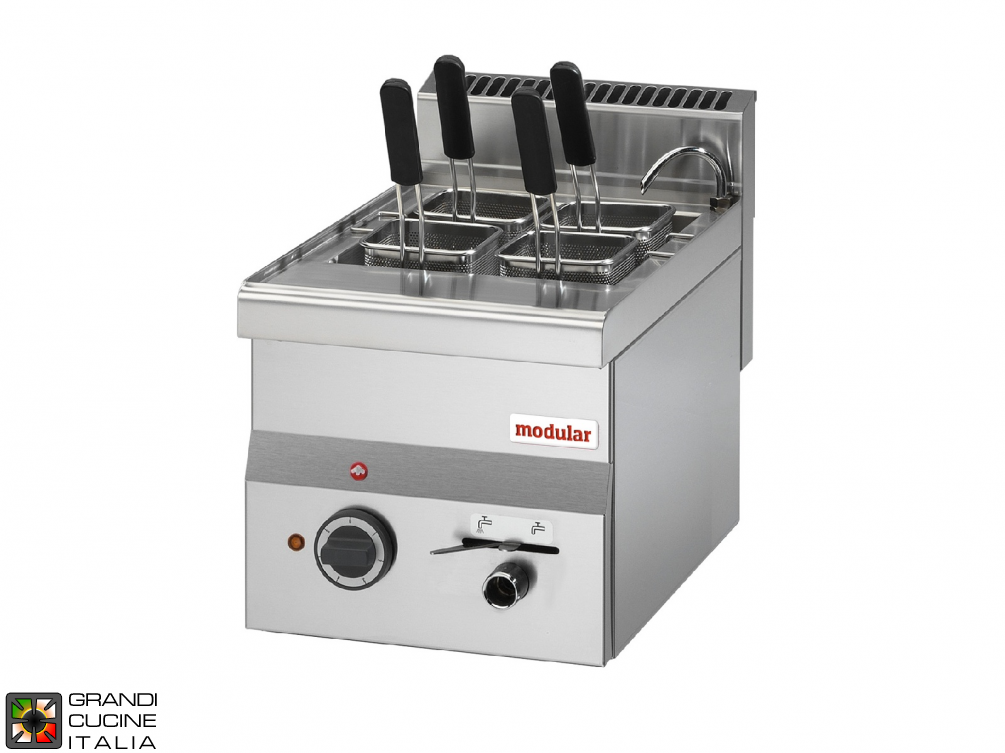  Electric pasta cooker, 1 well - capacity 14 Lt