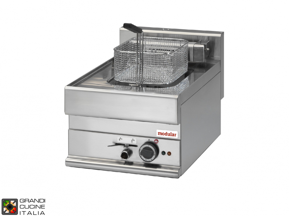  Powered electric fryer - 1 well - 10 Lt. capacity