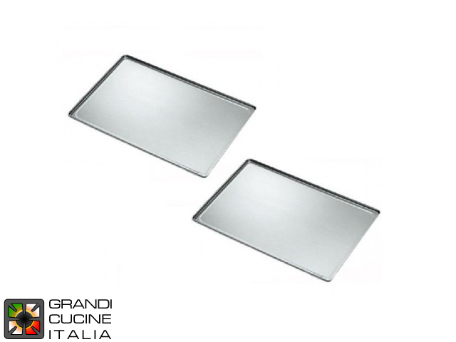  Plain Alluminium plateau - EN 46 x 33 - Kit de 2 pièces