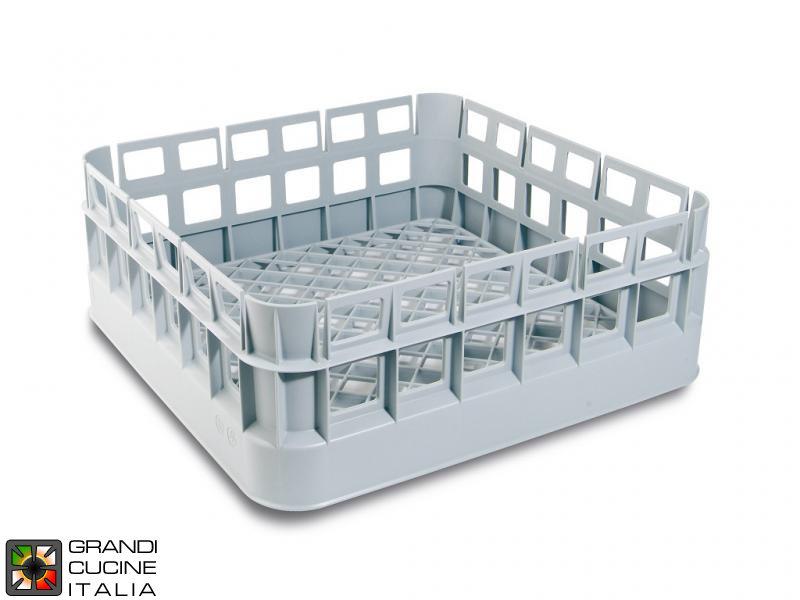 Plastic square basket - Dim. mm 400x400x150