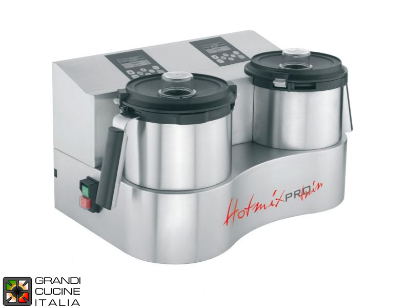  Cutter with Cooking System - Dual Bowl - Capacity 2+2 Lt - Max Rotation Speed 12.500 Rpm
