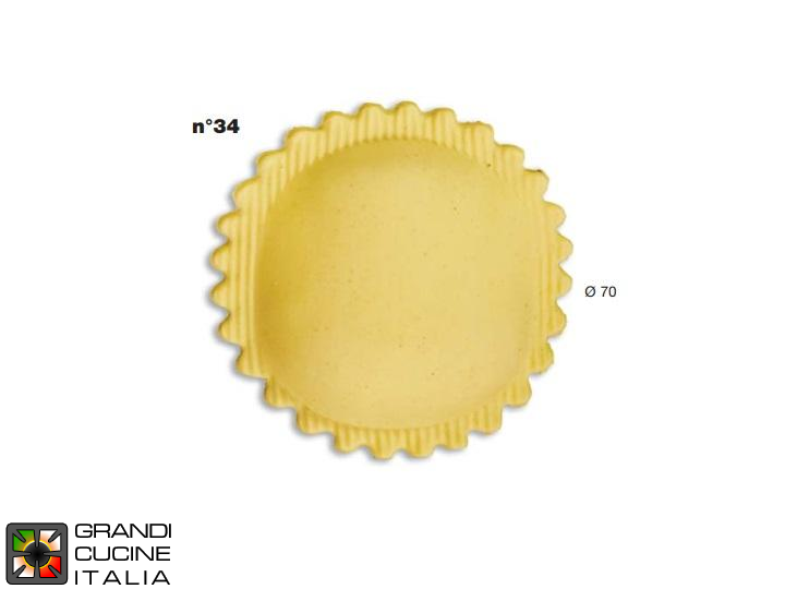  Stampo Ravioli N°34 - Formato Standard - Specifico per Multipasta