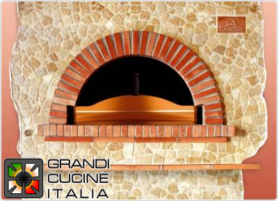  Electric Oven Masonry Style Diamond - Capacity 9 Pizzas - Coating Bricks and Arch with Marble type Stone