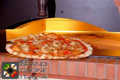  Electric Oven Masonry Style Diamond Plus - Capacity 12 Pizzas - Coating Bricks and Arch with Marble type Stone