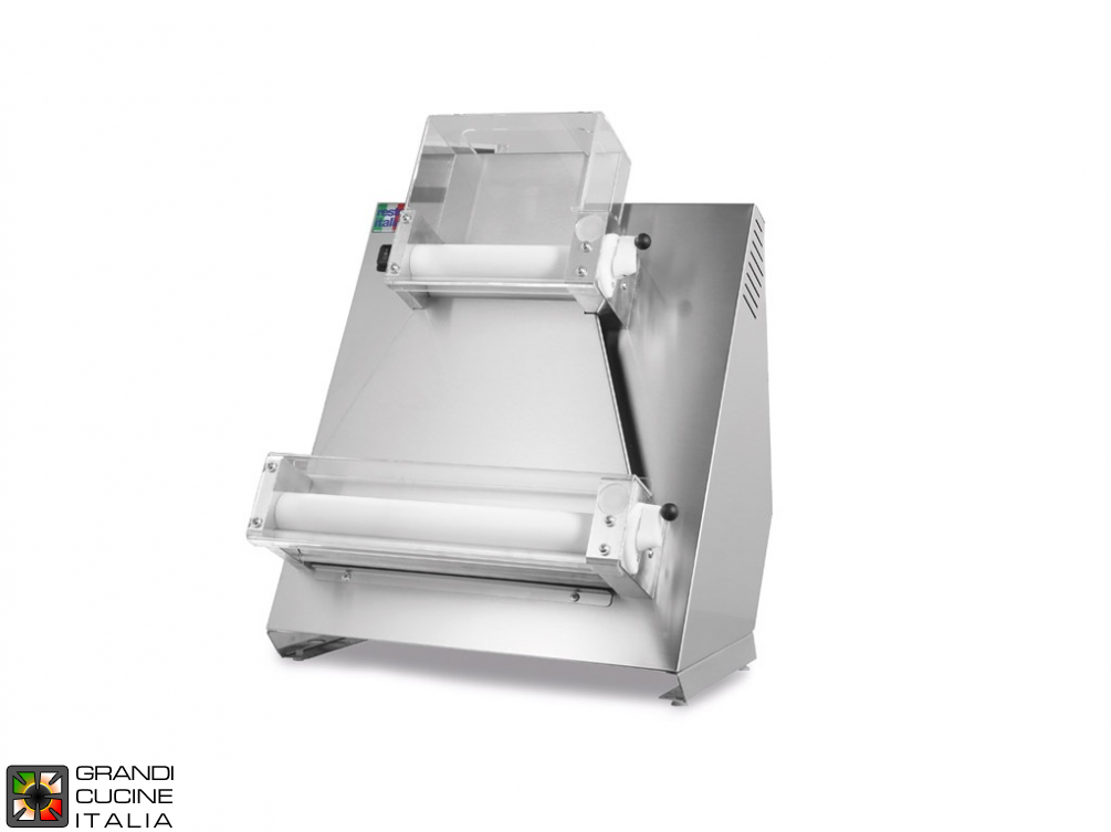 Pizza dough roller  in stainless steel  - SPR PA line - Roller Cm 40 - Dough weight gr. 220/1000