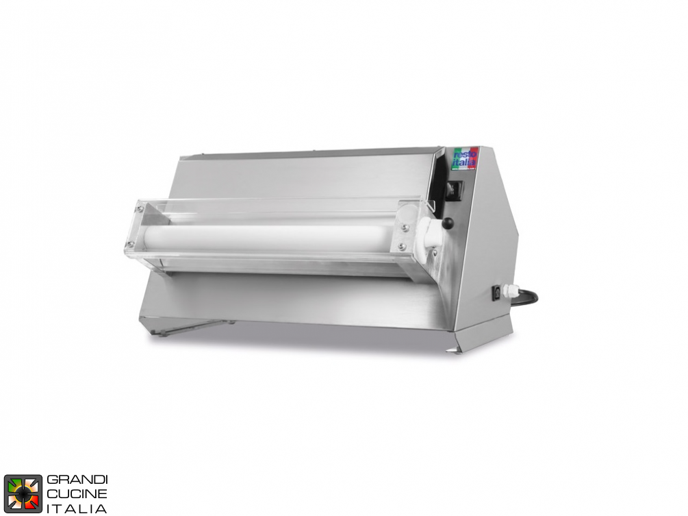  Pizza dough roller  in stainless steel  - SPR UNO line - Roller Cm 50 - Dough weight gr. 210/700