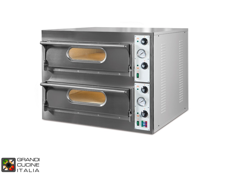  Electric Static Oven "START66BIG/L" - Double Chamber - Internal Dimensions Cm 108x72x14h