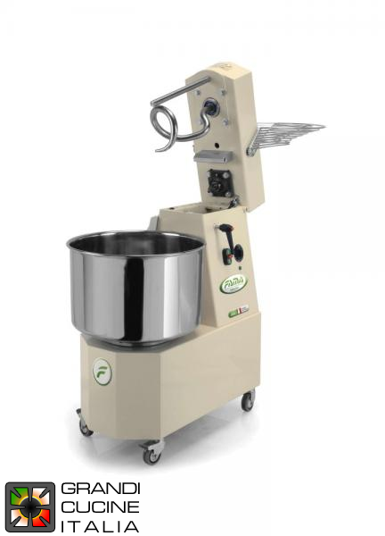  Spiral mixer with tilting head 25 Kg - three-phase - double speed