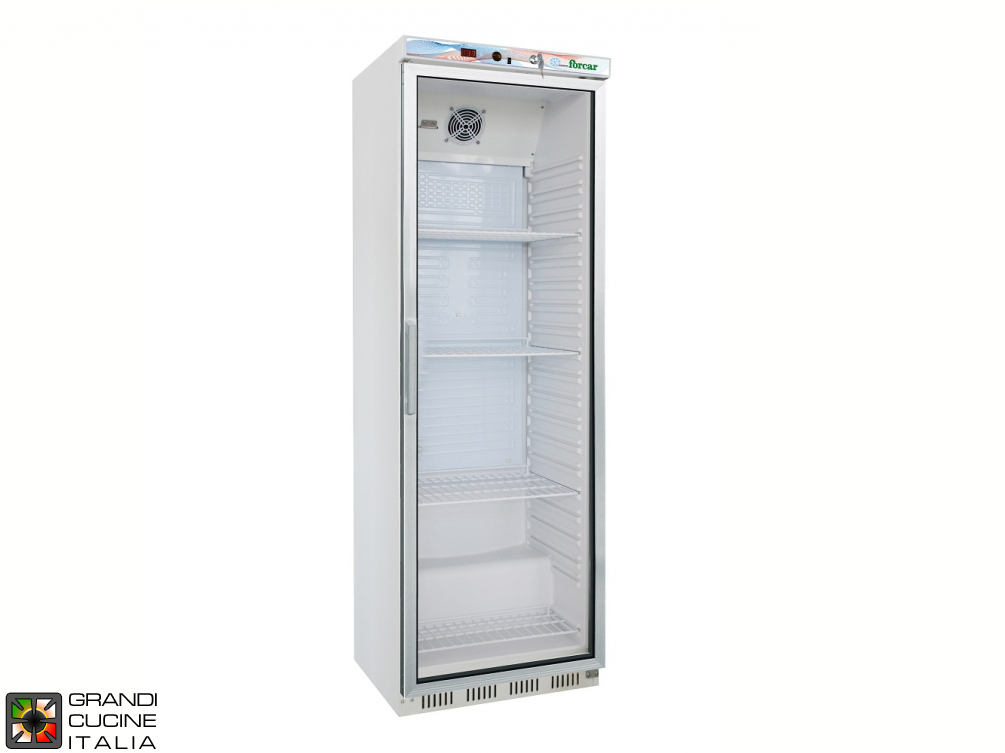  Congélateur - 340 Litres - Température  -18 / -22 °C - Porte Unique - Réfrigération Statique - Porte en Verre