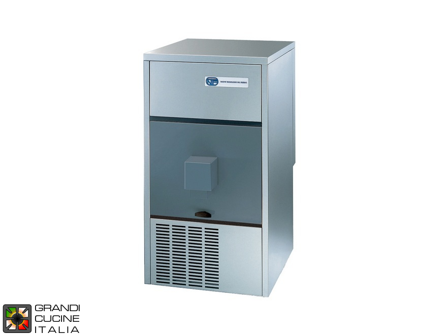 Machine à glaçons avec distributeurs de glace - Cube compact 14 g - Production journalière 44 kg - Refroidissement a l'air