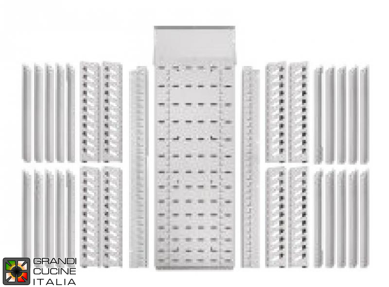  1400 cabinet kit for n. 5 EN 400x600 grills with ducting (grills excluded)