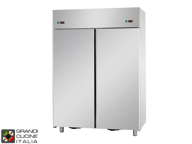  Armoire Réfrigérée Double Température - 1150 Litres - Température 0 / +10 °C - Deux Portes - Réfrigération Ventilée
