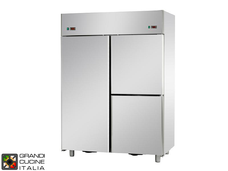  Dual Temp Refrigerated Cabinet - 1400 Liters - Temperature 0 / +10 °C - Three Doors - Ventilated Refrigeration