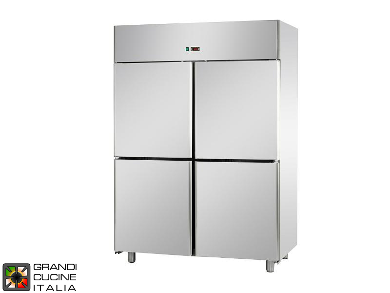  Refrigerated Cabinet - 1400 Liters - Temperature 0 / +10 °C - Four Doors - Ventilated Refrigeration