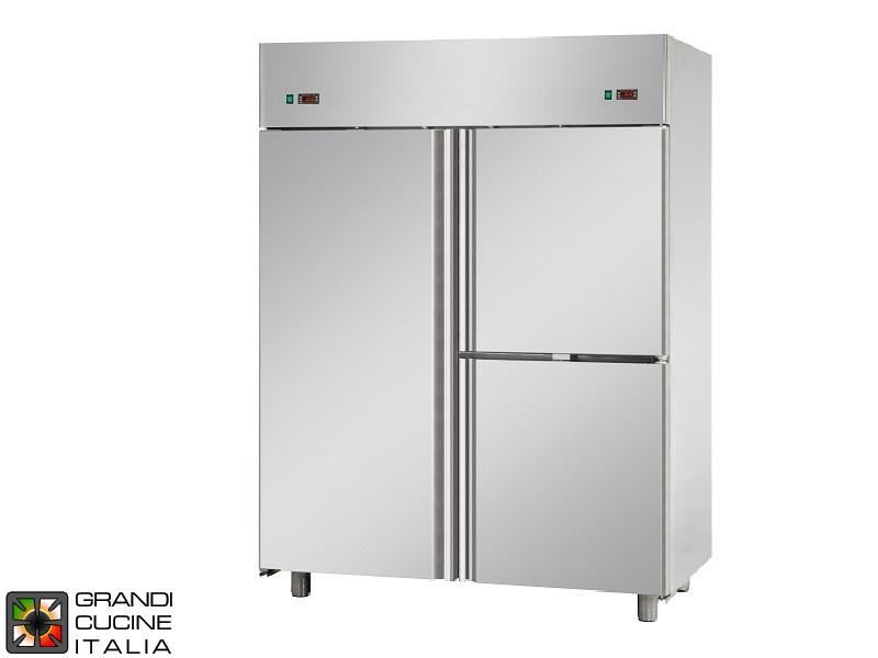  Dual Temp Refrigerated Cabinet - 1380 Liters - Temperature -2 / +8 °C - Temperature -18 / -22 °C - Three Doors - Ventilated Refrigeration
