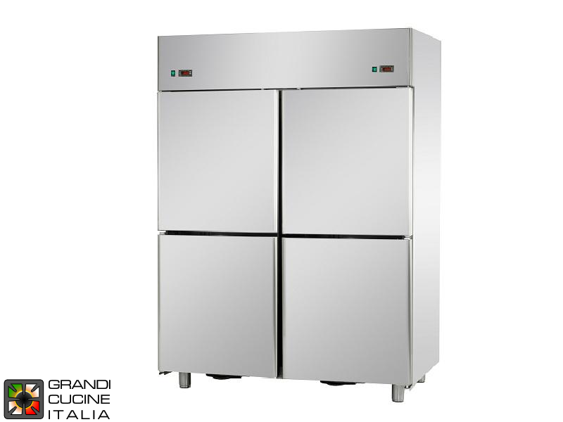  Dual Temp Refrigerated Cabinet - 1400 Liters - Temperature -18 / -22 °C - Four Doors - Ventilated Refrigeration