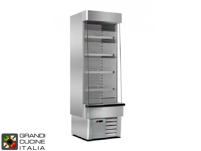  Multideck Wall Refrigerator - 438 Liters - Ventilated Refrigeration - Temperature 0 / +4 °C - in Stainless Steel