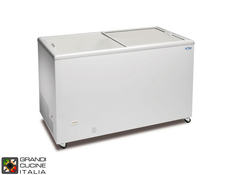  Frigorifero Congelatore a Pozzetto - 387 Litri - Refrigerazione Statica - Temperatura -18 / -25 °C - Porte Scorrevoli