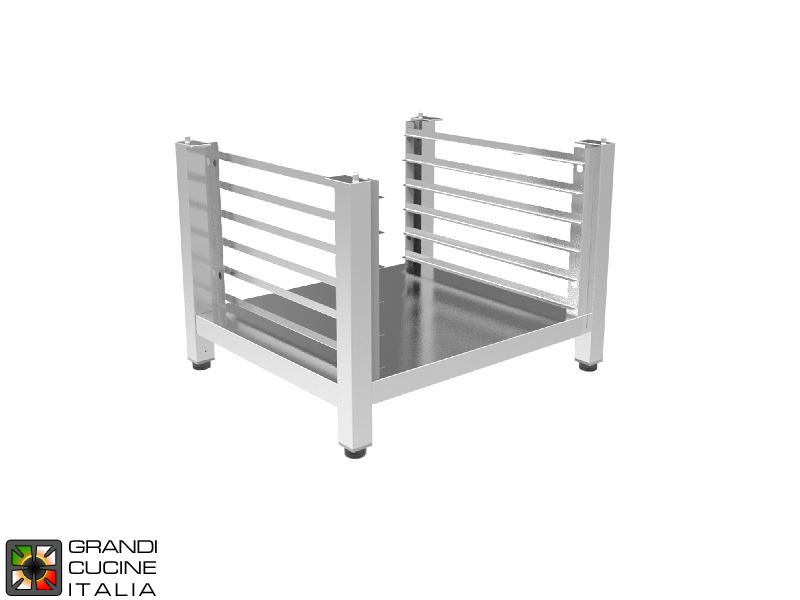 Medium Open Stand with Tray Holder - For EN 60x40 Ovens