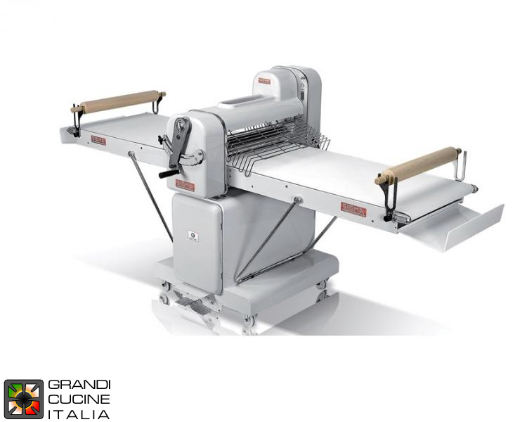  Sheeter for Pastry - Rolling Belt mm 595x1600 - Floor Standing Version - with Croissant Cutter