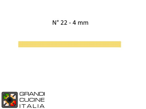  Bronze die for linguine for D45-C 2.0 extruder